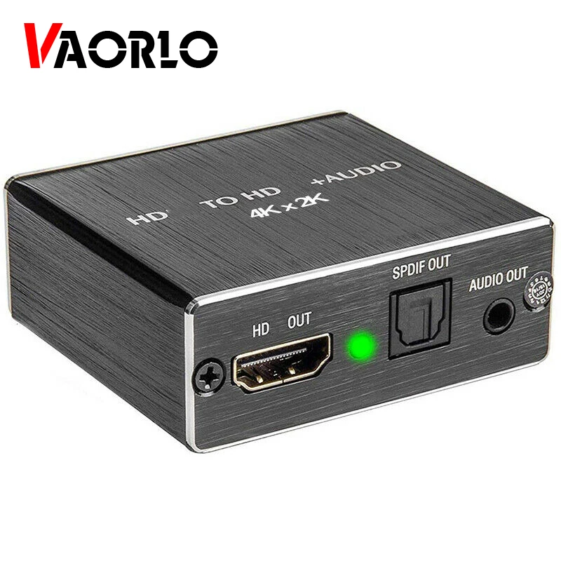 Аудиоадаптер VAORLO HDMI SPDIF + 3 5 мм аудиоадаптер |