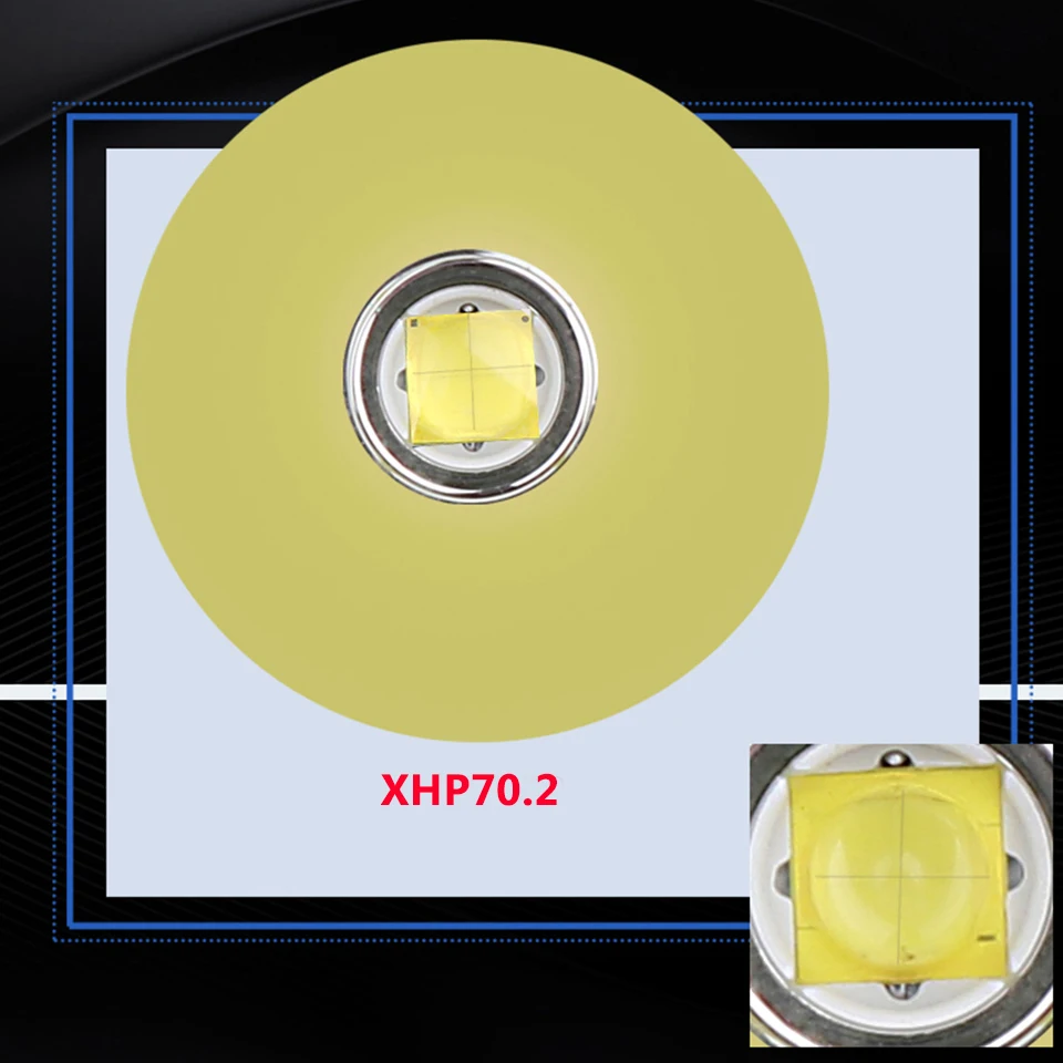 Светодиодный фонарик XHP70.2 для дайвинга в Военном Стиле подводный 100 м