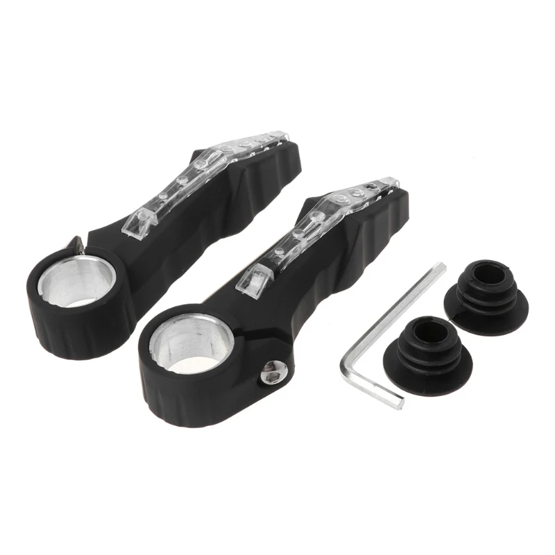

1 Pair Of Bicycle Handlebar Led Turn Flash Lights MTB Cycling Handle Bar End Night Safety Warning Lamp Red Light