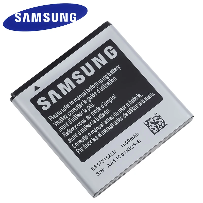 Батарея EB575152LU для Samsung Galaxy S I9000 i9001 I9003 I589 I8250 I919 D710 I779 i9105 1650 мАч Замена Аккумулятор