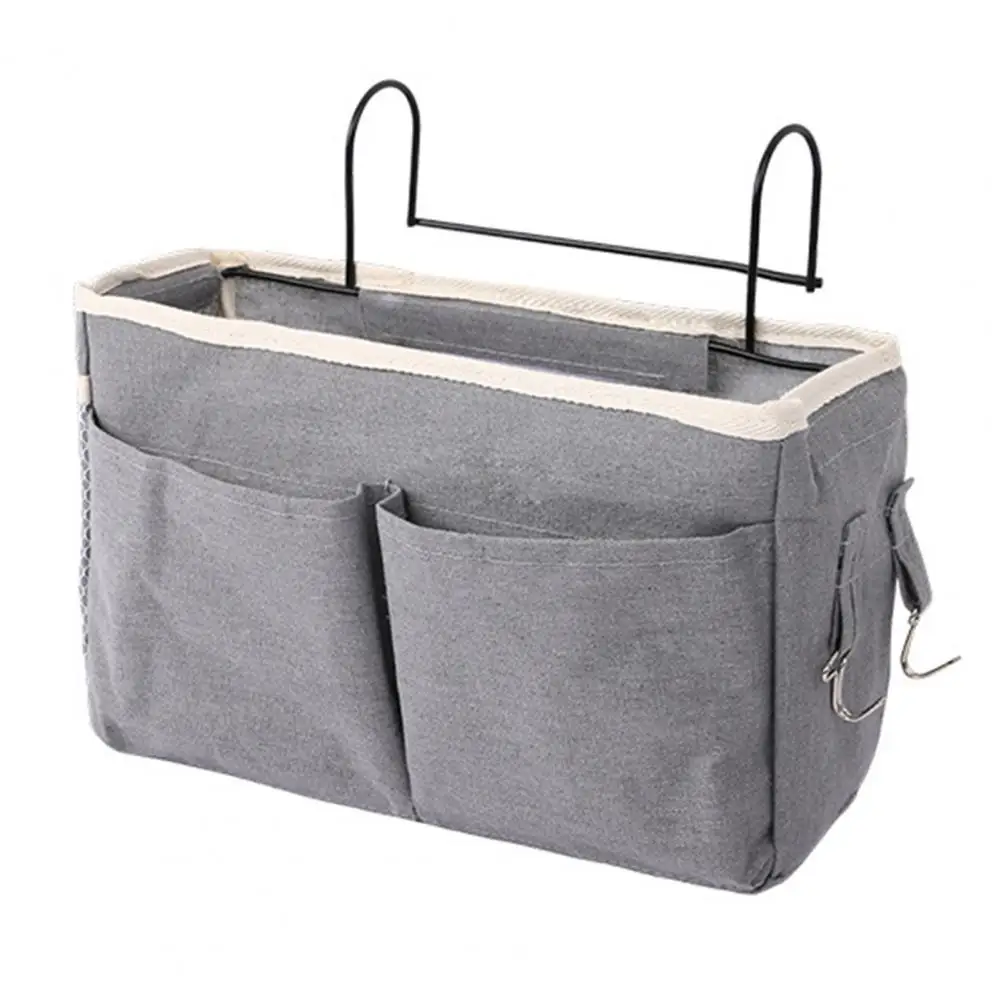 Dormitory Bedside Hanging Storage Bag on The Rack Large Capacity Student Bed Mobile Phone Basket | Дом и сад