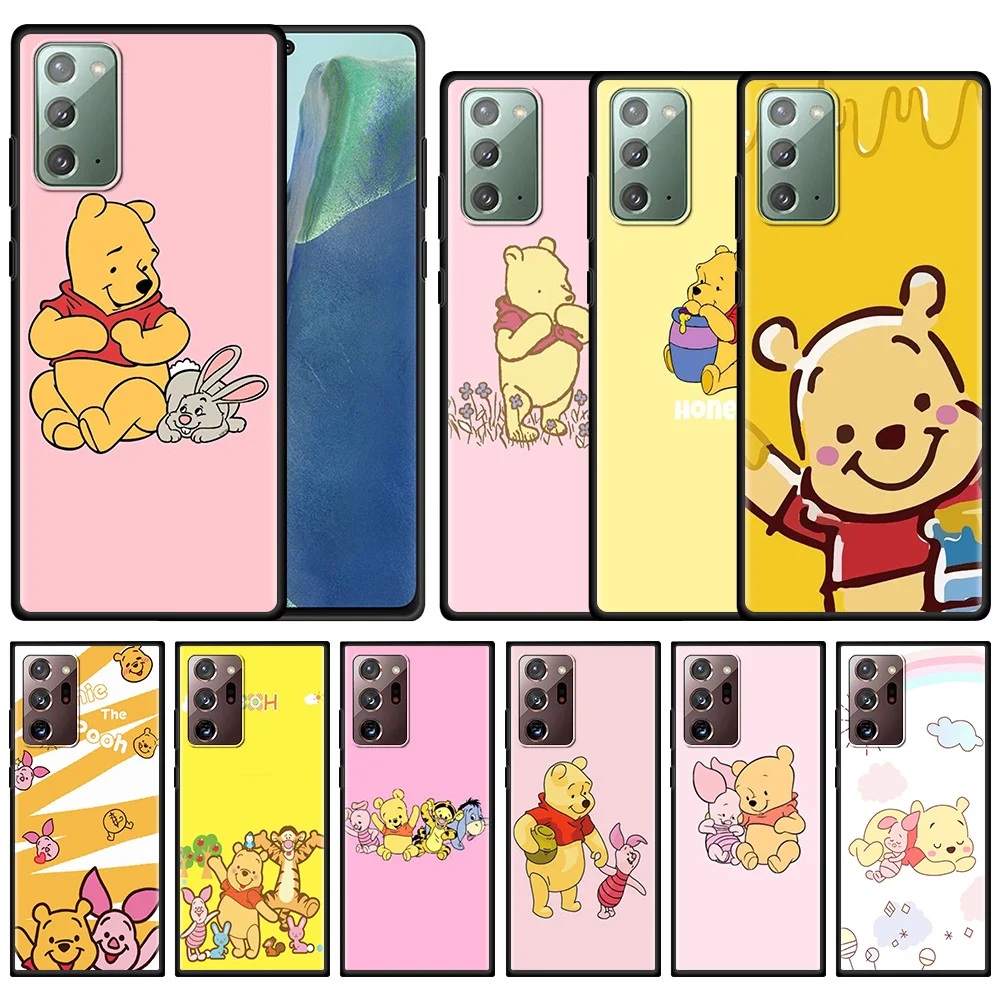 

Funda For Samsung Note 9 10 20 Case for Galaxy M21 M31 M31s M51 A02s A11 A12 Coque Silicon Capa Disney Cute Winnie the Pooh