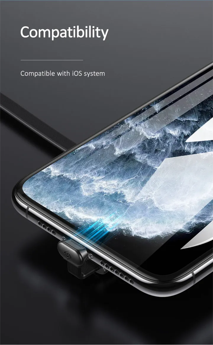 Кабель USAMS type-C 5V-2A для быстрой зарядки USB C, игровой usb-кабель, 180 градусов, быстрая зарядка для iPhone samsung S9 S8