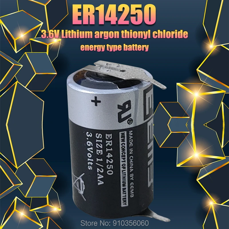Литиевая батарея EEMB ER14250 1/2AA 3 6 в 1200 мА · ч 12 шт. для ПЛК промышленного оборудования