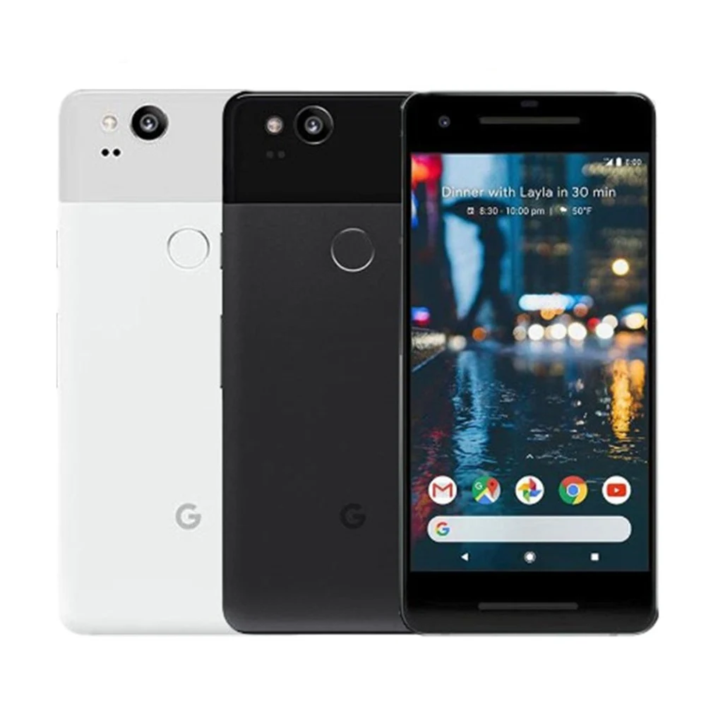 Разблокированный смартфон Google Pixel 2 5,0 ''дюймов, Восьмиядерный, с одной sim-картой, 4G LTE, Android, мобильный телефон, 4 Гб ram, 64 ГБ, 128 ГБ rom, смартфон