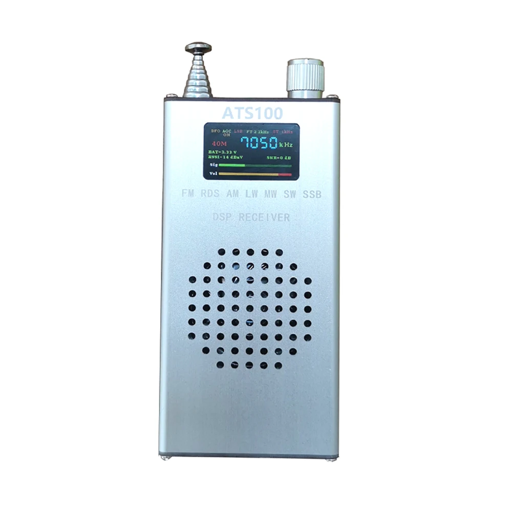 Новый портативный ATS100 SI4732 все диапазоны приемника FM RDS AM LW MW SW SSB150K-30MHZ 64M-108MHZ DSP