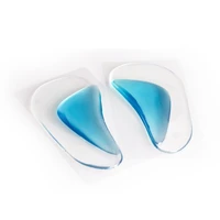 transparent silicone arch support half insoles orthopedic for flatfoot kids and adults to relieve the foot pressure pads