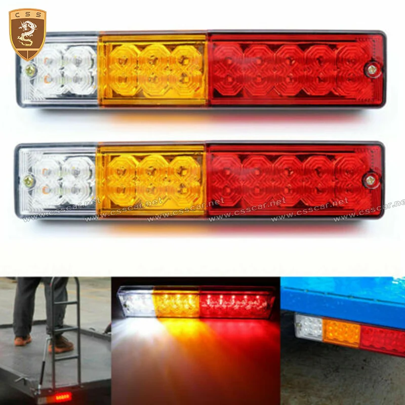 

Бесплатная доставка, 20 светодиодов, задний фонарь для автомобиля, прицепа, грузовика, стоп-сигнал, сигнал поворота, оптовая продажа, задний ф...