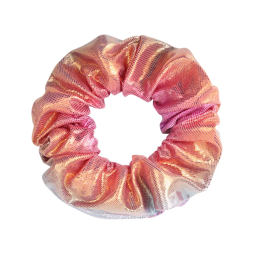 Бархатная блестящая разноцветная веревка для фиксации конского хвоста девочек