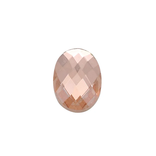 peach 20p 8x10 мм Овальный цветной стеклянный камень с плоской задней поверхностью без горячей фиксации граненые хрустальные стразы Драгоценности кабошон Кнопка скрапбук ремесло - Цвет: peach