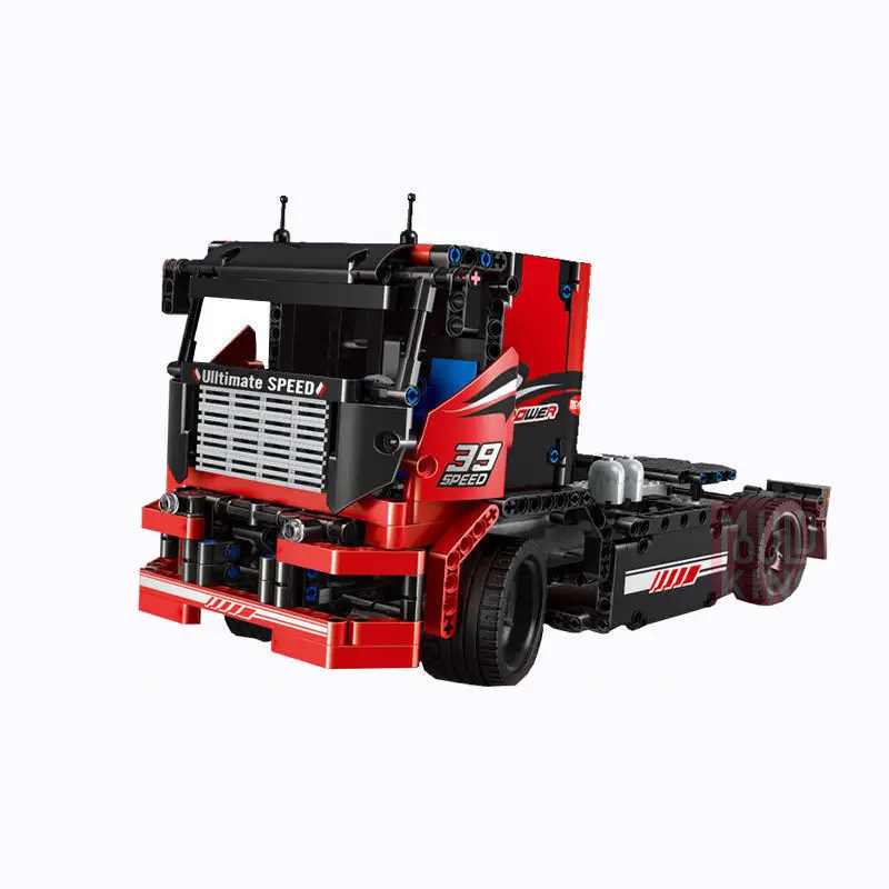 Детский конструктор Technic MOC гоночный грузовик с дистанционным управлением