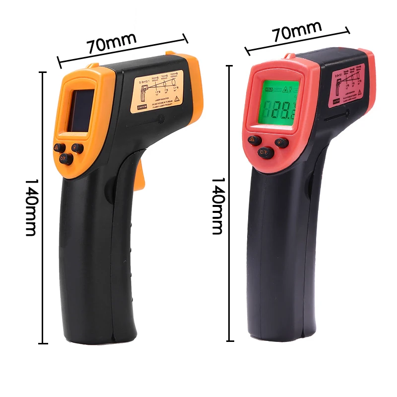 HW600 Handheld Infrared Digital Forehead Thermometer IR Laser Body Food Non-contact Temperature Test LCD Display Ear |