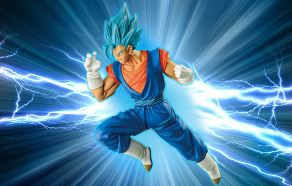 22 см Dragon Ball Z Vegetto SSJ голубые волосы Супер Saiyan фигурка игрушки ПВХ Коллекционная