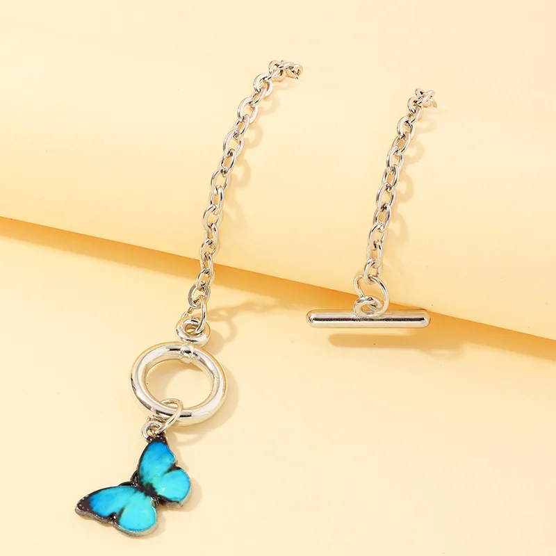 

Vintage Butterfly Chain Pendant Wrist Bracelets on Hand for Women Beads 2021 Trendy Charm Jewelry Accessories Mother's Day Gift