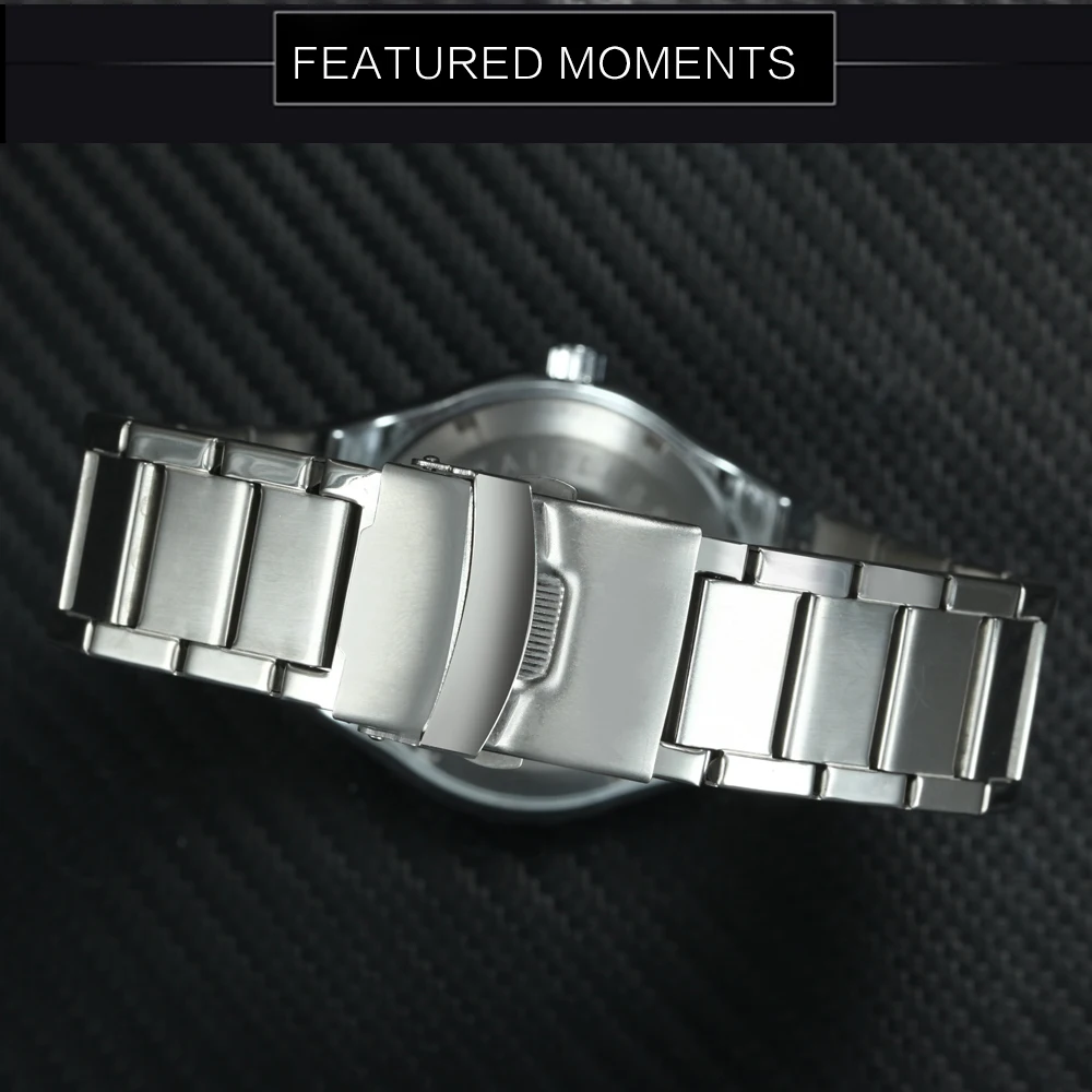 Брендовые Роскошные автоматические мужские часы WINNER механические спортивные с