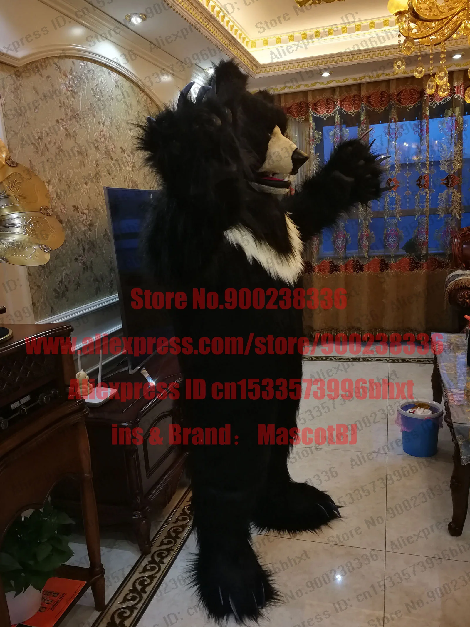 Съемные губки 3-D Eyes Fursuit Black Huksy Dog костюмы для ног гризли Полярный коричневый