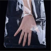 100pcslot pvc plastic heat shrinkable membrane bag cosmetic gifts wrapping material blow molding clear film grocery pack pouch