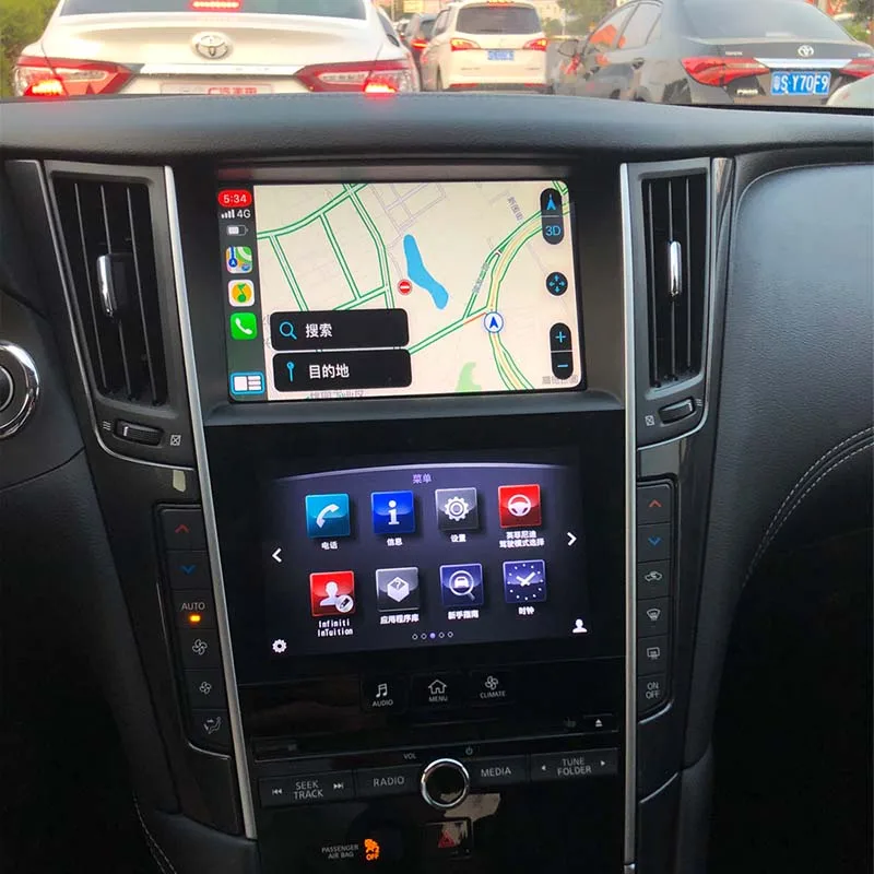 Sinairyu беспроводной Apple Carplay для infiniti 8 дюймов экран 2015-2019 Q50 Q60 Q50L QX50 Android Авто