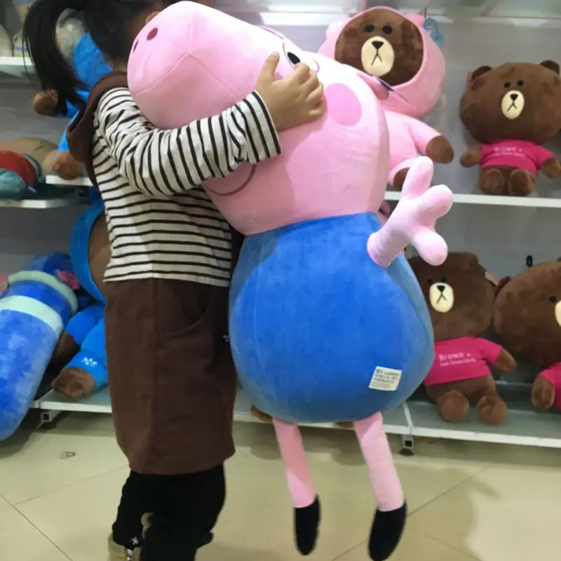 81cm 32'' Large Authentic Peppa Pig Plush Doll Toy + Christmas Gift for Kids - 1pc Peppa George Doll image 6