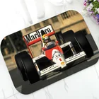 Мотоциклетный гоночный Айртон Сенна коллаж домашний декор на заказ Печатный Айртон Сенна дверной коврик ковер комнатный напольный дверной коврик нескользящий