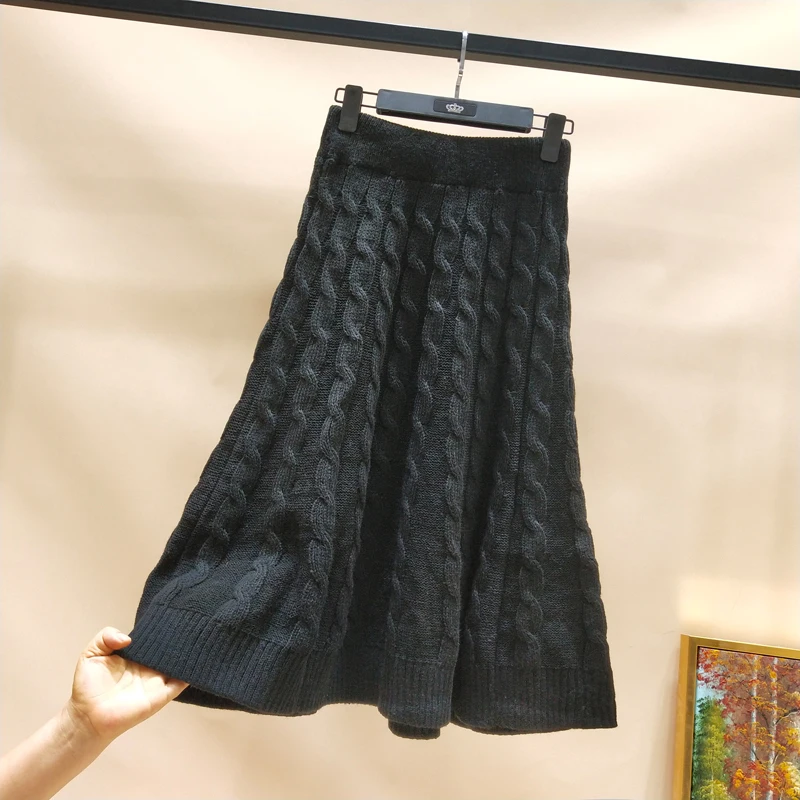 Уличная одежда длинные юбки плюс размер эластичная длинная юбка мода осень 2019