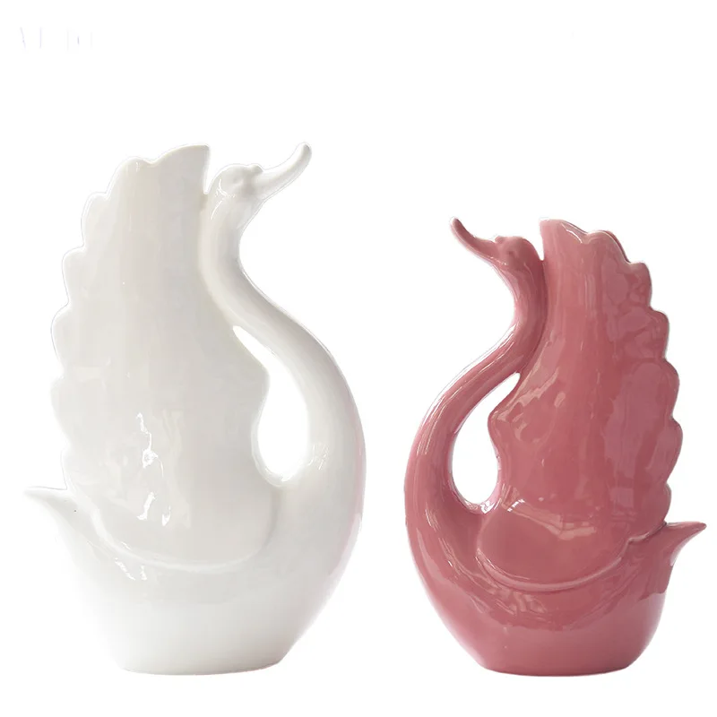 

Nordic White Ceramic Vase Decoration Modern Minimalist European Flower Arrangement Flower Flower Living Room Home Accessories