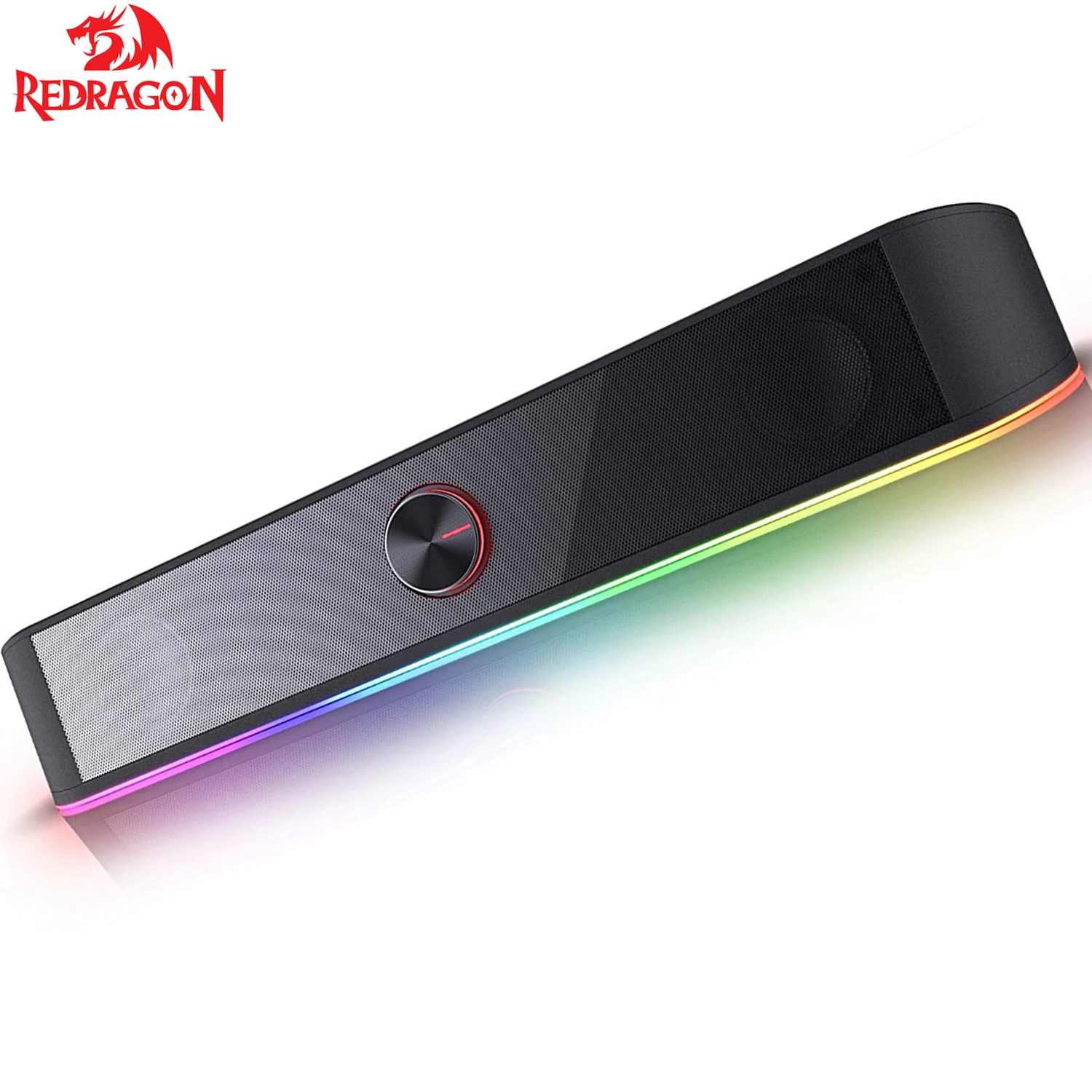 Redragon GS560 RGB Desktop Soundbar 2,0 Kanal Computer Lautsprecher Dynamische Beleuchtung Bar Audio-Licht Sync/Display Touch