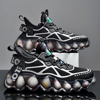 trendy men sneakers outdoor reflective casual shoes high quality no slip comfortable tennis shoes cushioning walk male sneakers
