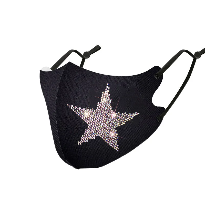 Новые Маски с блестками для женщин маска лица из ледяного шелка роскошная рта