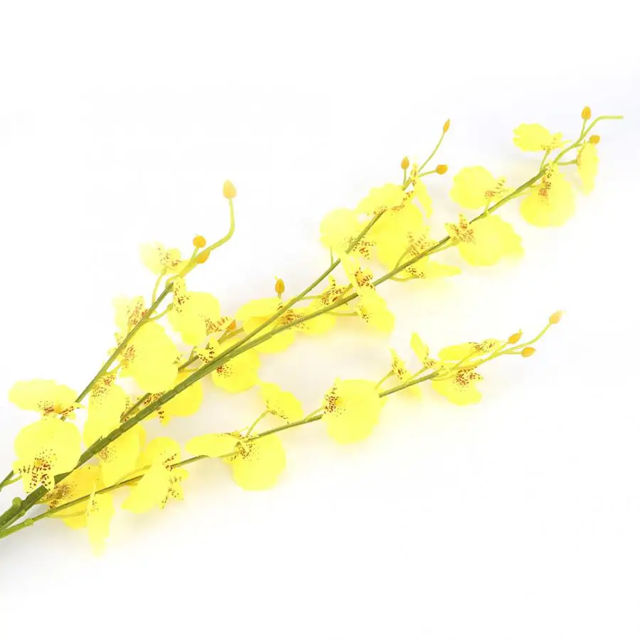 Танцующая леди Орхидея цветы из шелка искусственный цветок Oncidium украшение для