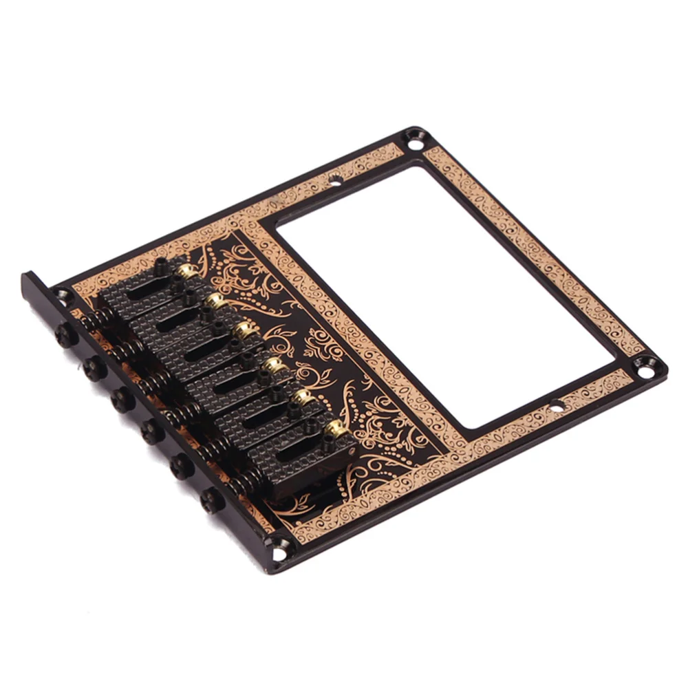 

6 String Saddle Bridge for Electric Guitar Flower Pattern B-27