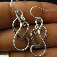 romantic chain pendant engagement anniversary earrings and earrings