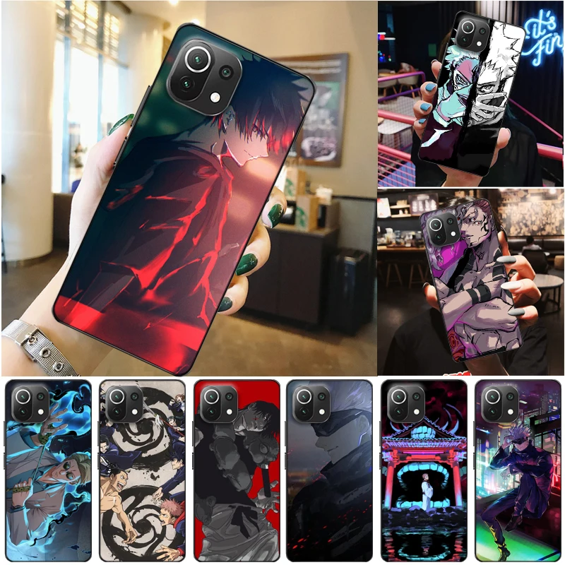

Jujutsu Kaisen Yuji Itadori Fushiguro Megumi Sukuna Satoru Gojo Phone Case For Xiaomi 11 Lite Pro Funda Cases Carcasa