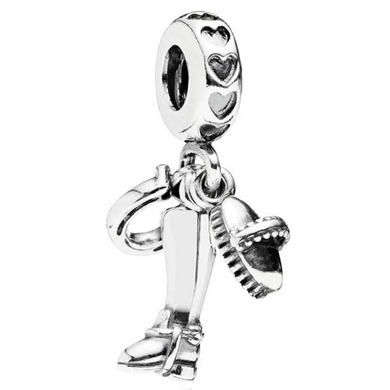 

Original 925 Sterling Silver Charm Vintage Equestrian Horse Lovers Pendant Bead Fit Pandora Bracelet DIY Jewelry