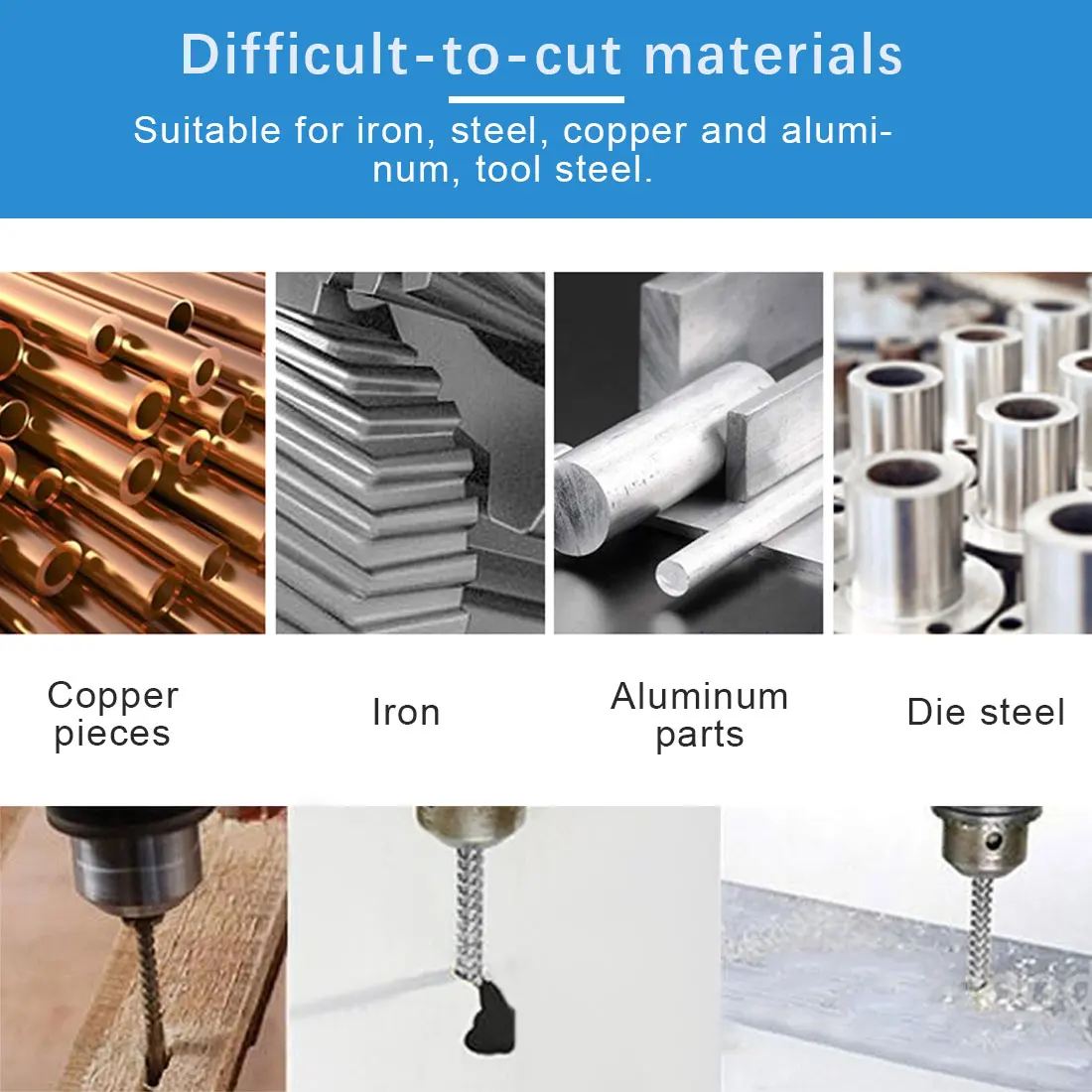 

Machine Spiral Point Straight Fluted Hand Screw Thread Tap Drill Set Metric Plug 5PCS Thread Tap Wrench M3 M4 M5 M6 M8