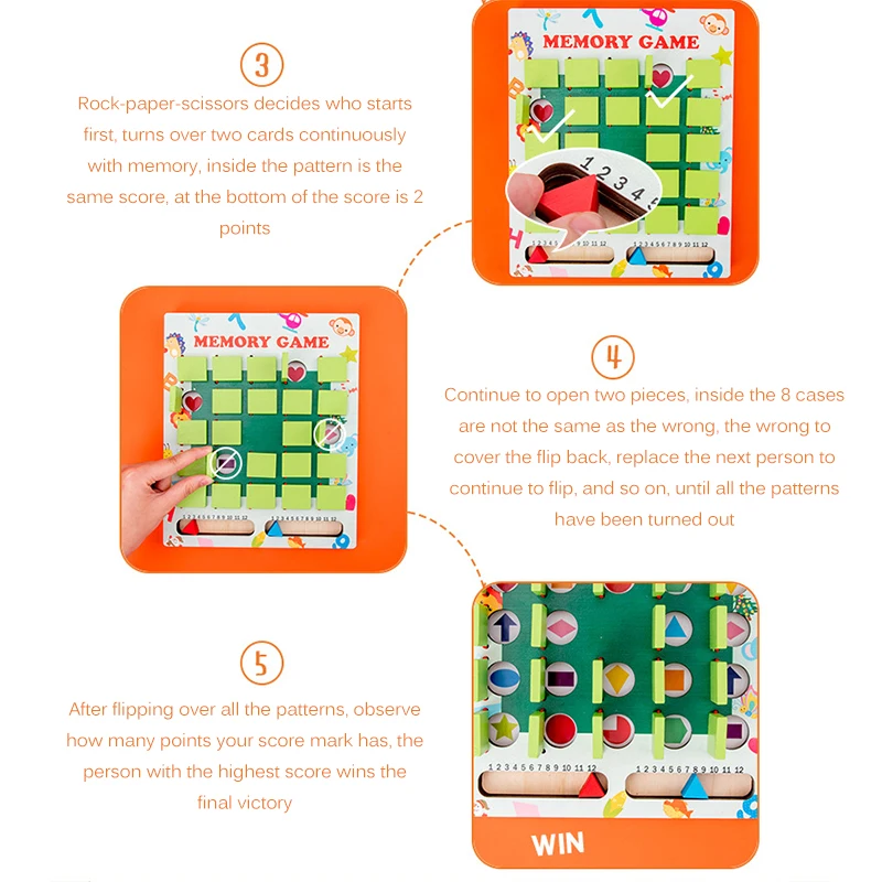 

Memory Training Game Educational Toy Montessori Kids Toys Baby Early Educational Toys Casual Puzzles Training Game For Kids