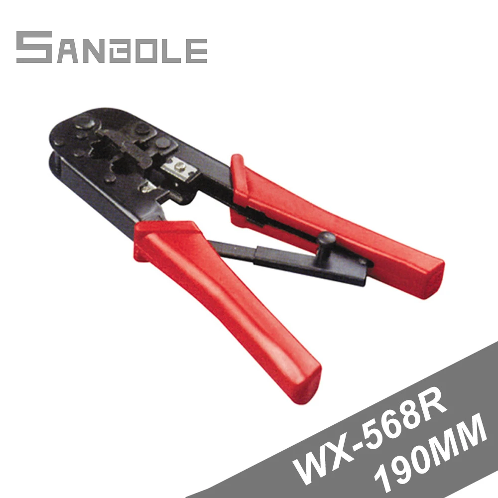 

Crimping Plier WX-568R 3Use Network Toolpressure Welding Shear Line Piezoelectric telephone line and crystal head ratchet device