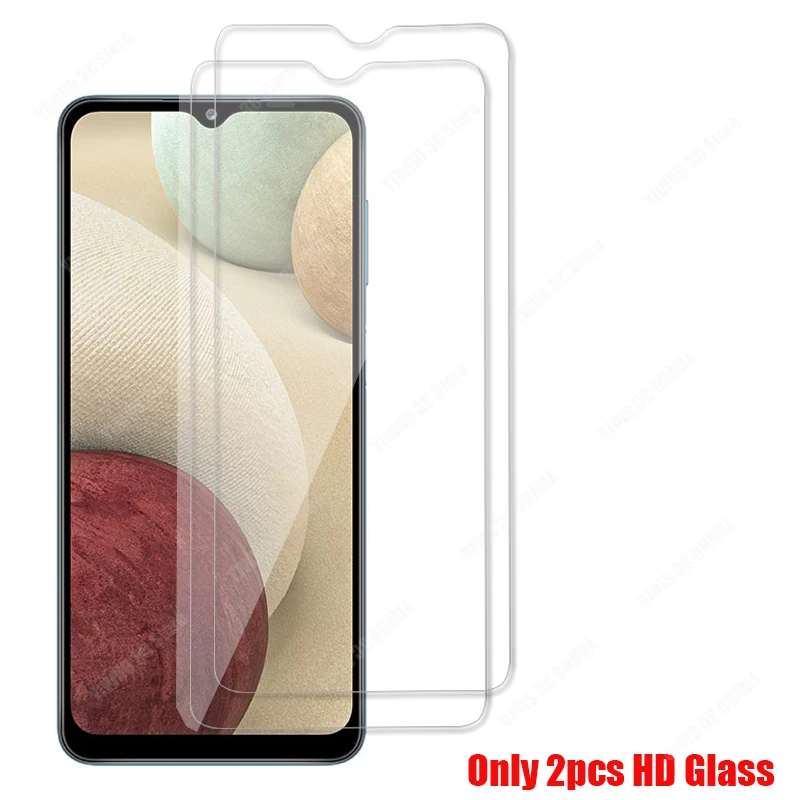 Screen Protector Glass On For Samsung Galaxy A12 Protective Glass A02 A02S M12 M51 M31S M31 A51 A71 A32 A52 A72 A22 Camera Film