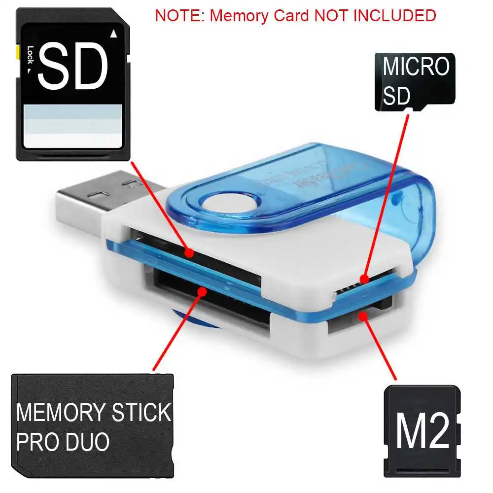 USB-адаптер для чтения карт памяти Micro SD/TF M2 MMC SDHC | Компьютеры и офис