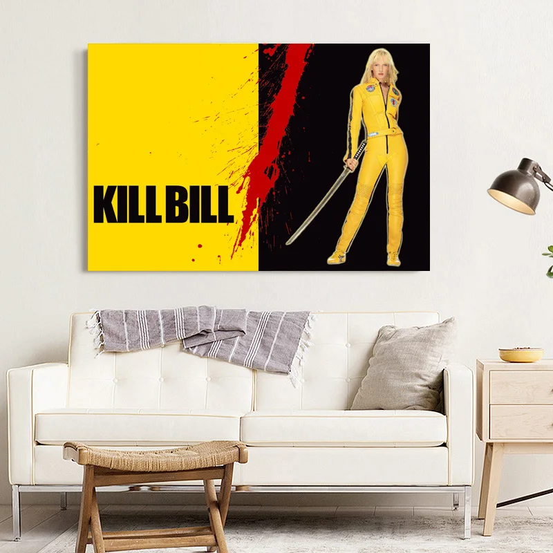 Кино Убить Билла боевые искусства воин Катана Меч кровь настенные