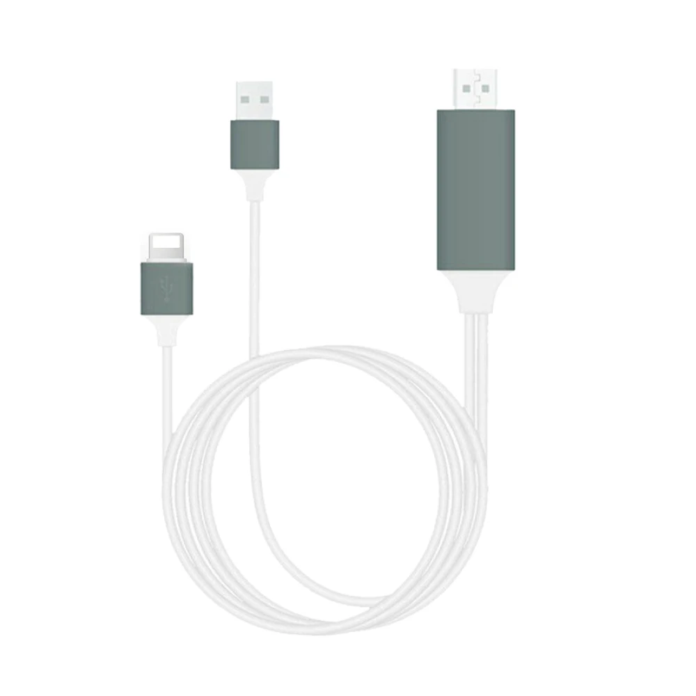 Кабель HD для мобильного телефона на экран Apple Android phone type C универсальный три в