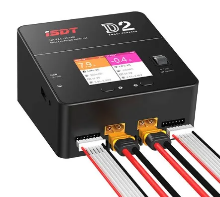 ISDT D2 200W 24A AC Dual Channel Output Smart Battery Balance Charger | Parts &amp Accs