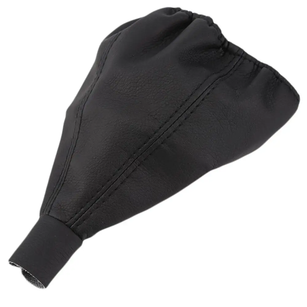 

Universal Black Car Gear Head Dust Cover Vehicle Leather Gear Shift Knob Boot for Most car