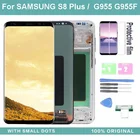 Оригинальный AMOLED ЖК-дисплей для SAMSUNG Galaxy S8 Plus G955 G955F SM-G955F  DS ЖК-дисплей с сенсорным экраном дигитайзер в сборе с пятнами