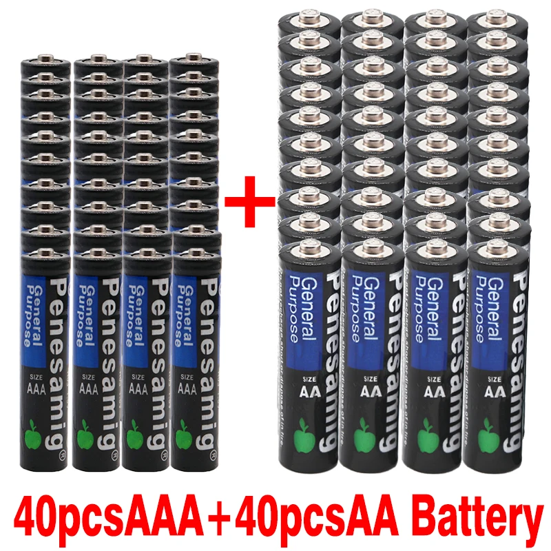 AA 20 шт. + AAA PCS 100% Новый 1 5 V Батарея 3a щелочной марганцево-Цинковый LR03 SUM4 и v aa 2a