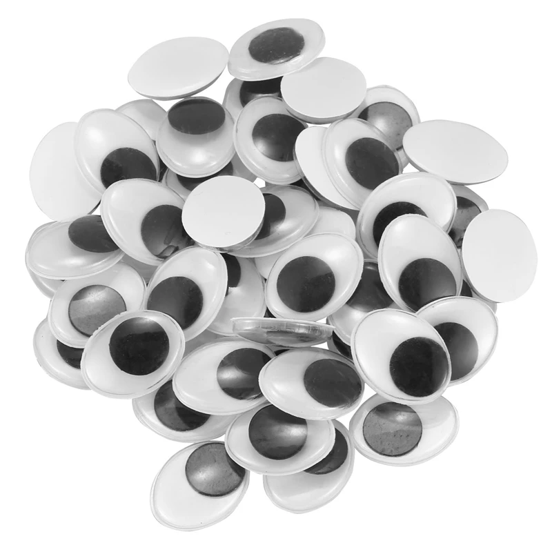 

Wiggle eyes oval 20x15 mm 100 pieces (not self-adhesive)