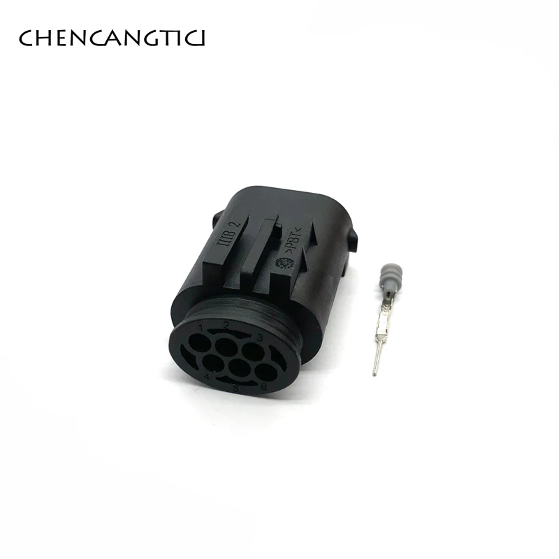 2 комплекта 6 Pin 0 мм Автомобильный акселератор педаль разъем 1-967616-1 7M0973119 для BENZ BMW