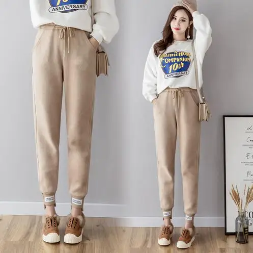 Осень Для женщин вельветовые узкие брюки Высокая Талия карманами поясом