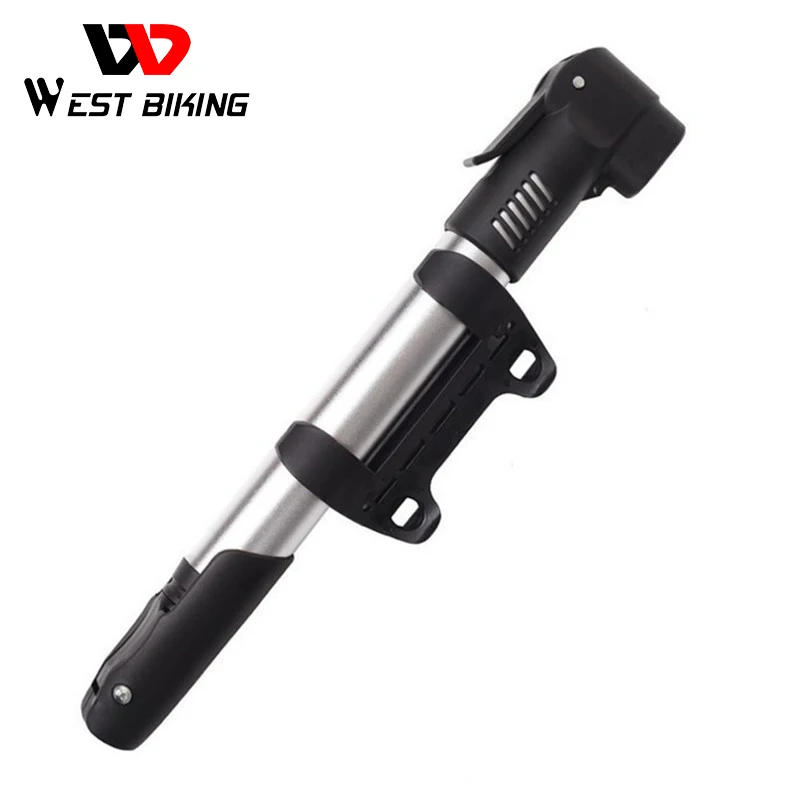 Велосипедный насос WEST BIKING портативный мини-насос для накачки шин из алюминиевого