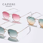 CAPONI оригинальные солнцезащитные очки для женщин, декоративные градиентные стильные солнцезащитные очки с защитой от УФ лучей, фирменные модные дизайнерские очки BJ1081
